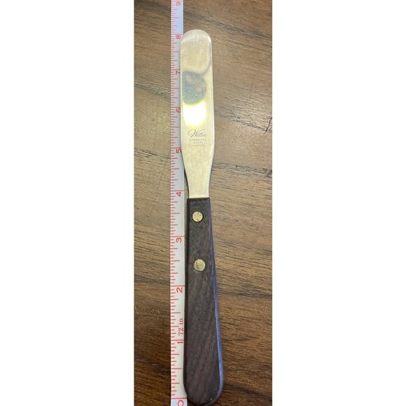 Vintage SS Wilton Flat Cake Icing Decorating Spatula 4.25” Blade Made in Japan - Picture 1 of 12